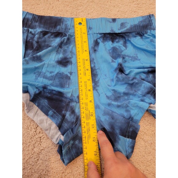 NWT CITRUS womens Versatile Soft Flowy Blue Tie Dye Shorts Size Small Boho Beach - Picture 4 of 9
